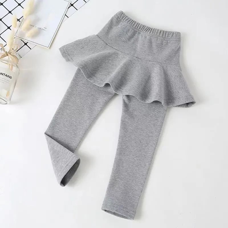 Girls Cotton Skirt Leggings 4