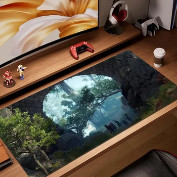Mousepad Anime Mouse Pad Xxl Baldurs Gate 3 Setup Gaming Accessories PC Gamer Cabinet Games Computer Desk Gadgets Support Laptop 13