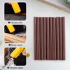 10pcs 100mm x 7mm Adhesive Hot Melt Glue Sticks For Hot Melt Glue Gun Brown 6