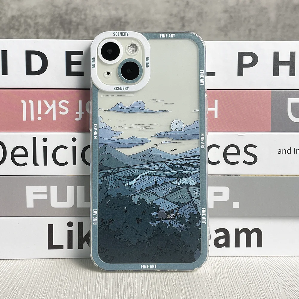 thumbnail image 1 of Case For Xiaomi Mi 11 Lite 5G NE Redmi Note 10 9 11 12 13 Lite Poco X3 X4 GT X5 11S 11E Pro 10T 11T Scenery Aesthetic Cover, 1 of 5