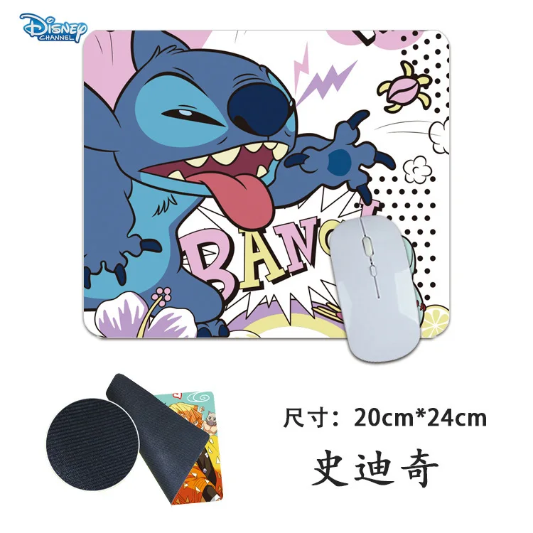 

Disney Lilo&Stitch Mouse Pad Office Writing Desk Pad Keyboard Game Mouse Pad Creative Anime Cartoon Anti-slip Desk