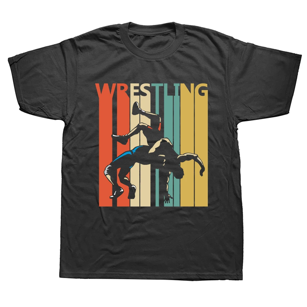 Vintage Wrestling Geschenk klassische lustige Geschenk T-Shirt Top T-Shirts Tops T-Shirts für Studenten Wrestler Baumwolle Urlaub T-Shirt Streetwear