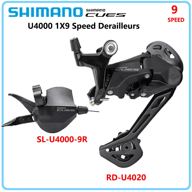 Dérailleur Arrière Shimano RD-U4020 - 9 Vitesses, Noir - Pour VTT, Ville Et Gravel
