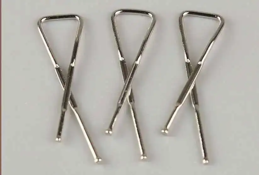 100pcs Stainless Steel Shirt Clips, metal X clip garment clothes socks trousers dress skirt pants packaging peg paper binder