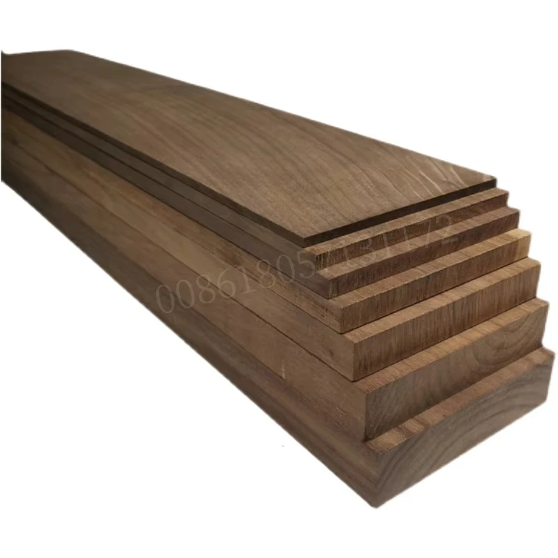 맞춤형 미국산 블랙 월넛 목재 보드/슬랫, 2개, 두께 1mm - 20mm, 폭 10cm..
