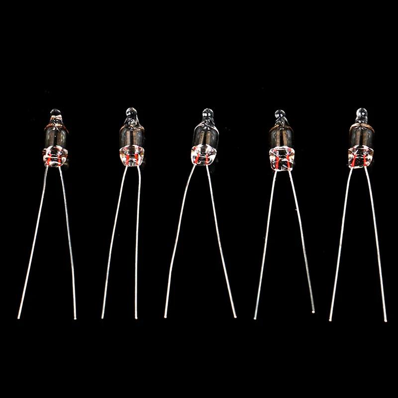 20Pcs Neon Indicator Light Red Signs 5mm Lamp Glow 5X13mm 220v Bulbs Switch Button