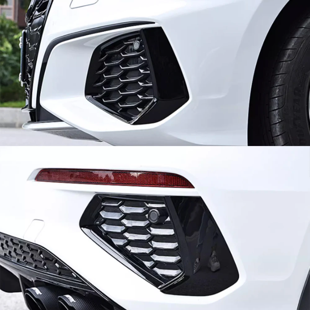 Per Audi A3 8Y 2021-2022 Car Font Posteriore Fendinebbia Telaio Decor Adesivo Auto Corpo Fendinebbia Copertura Trim Accessori Esterni