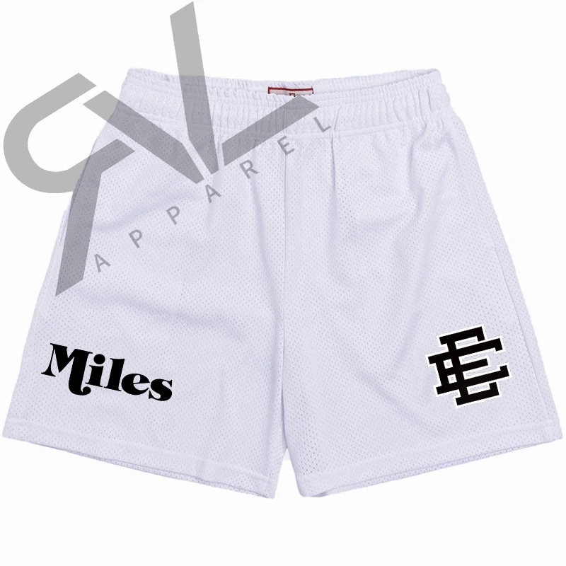 Eric Emanuel Shorts 2022 EE&Miles Men Sports Athletic Running Workout Fitness Beach Basketball Mesh Jogging Men Gym Short Pants casual shorts for men