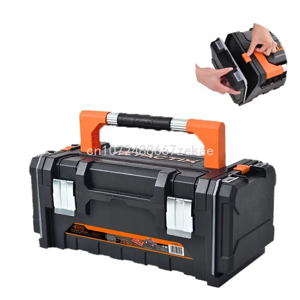 

2 Parts Boxes Garage Storage Tool Organiser for Screwdrivers Wrenches Drills Heavy Duty Combination Tool Box Car Tool Tote With