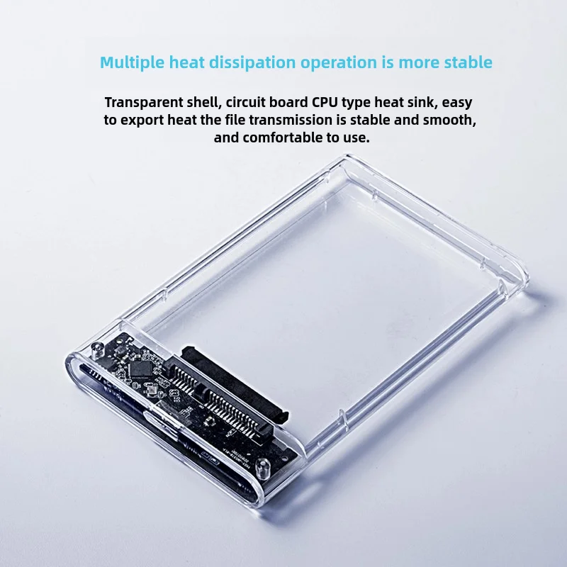 USB 3.0 HDD Enclosure 2.5inch SATA SSD Hard Drive Case 5Gbps 6TB Transfer Speed Clear Design Mobile External Housing external hard drive case ssd enclosure hard drive enclosure