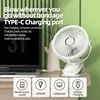 8000mAh Camping Fan Rechargeable Desktop Portable Air Circulator Wireless Ceiling Electric Fan With LED Light Clip-on Home Fan 3
