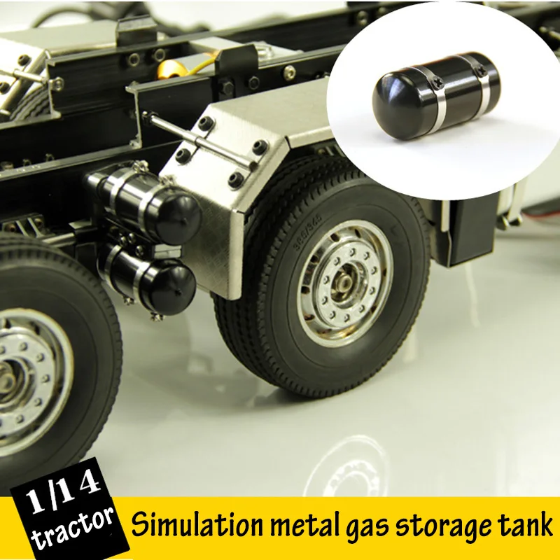 

Simulation Metal Tank Cylinder for 1/14 Tamiya RC Truck Trailer Tipper Scania 770s R470 R620 Benz Actros Volvo MAN LESU DIY Part