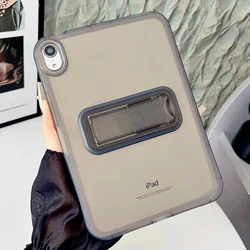 Clear Silicone Stand Case for iPad - Soft Protective Tablet Cover (GRAY)