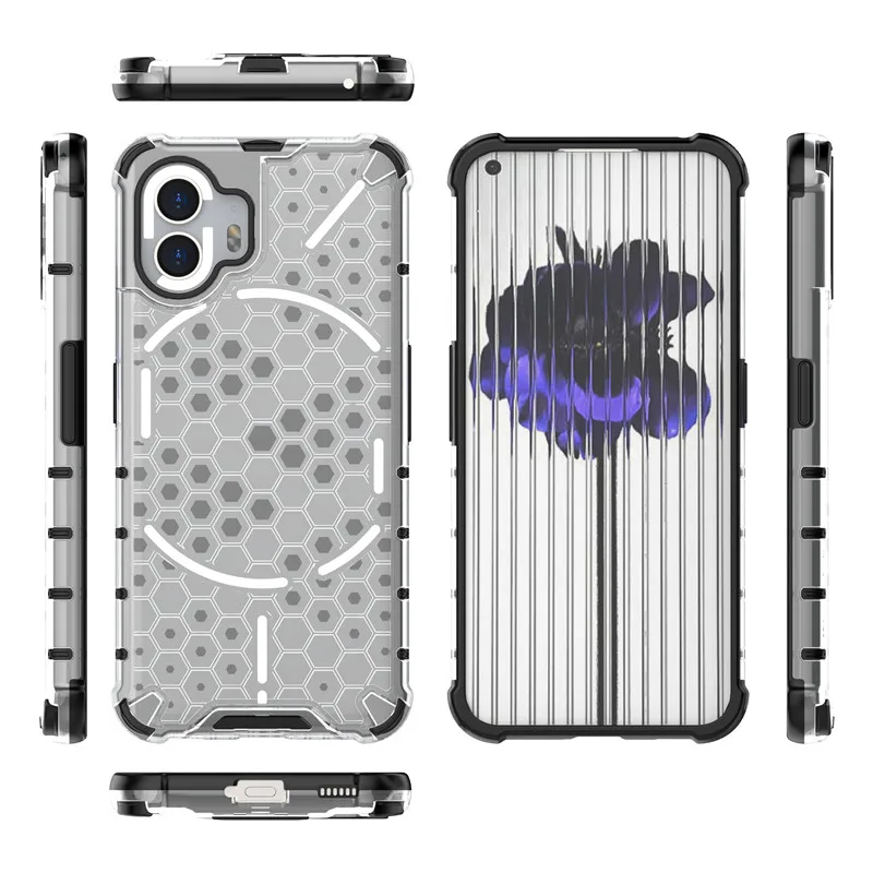 Shockproof Honeycomb Hard PC Protective Bumper Case, 6.7-Inch