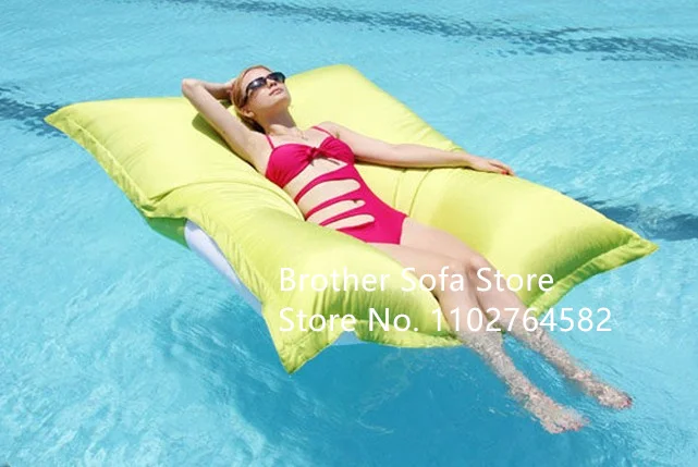 Just Cover!!! Pool Floating Beanbags Waterproof XXL Giant Bean Bag Sitzack Large Bean Bag Sofas Outdoor Cushion Cover Beanbag
