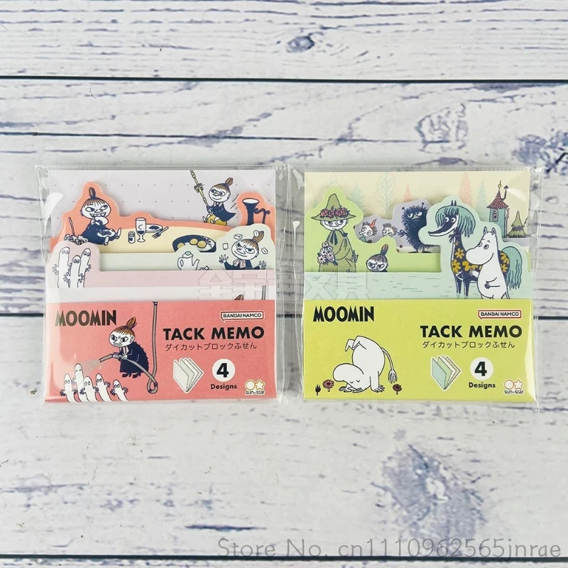 Bandai Sunstar Moomin 2026 Life Series Blocco Memo Adesivo Fustellato con 4 Design, Cartella Porta Documenti, Cancelleria per Ufficio per Uso Quotidiano - immagine 5
