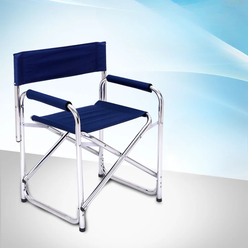 Aluminum Alloy Director&rsquo;s Chair Side Table Portable Folding Fishing Stool Relaxing Laptop Desk Outdoor Picnic Gear