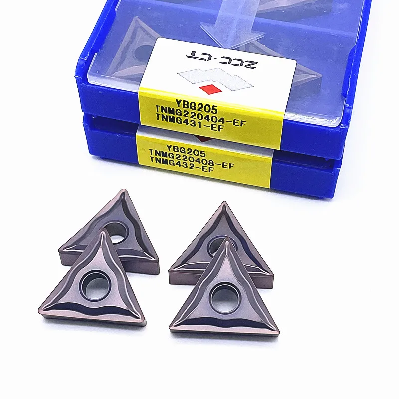 Turning Tool TNMG160404 TNMG160408 TNMG220404 TNMG220408-EF YBG205 CNC Lathe Carbide Cutting Insert