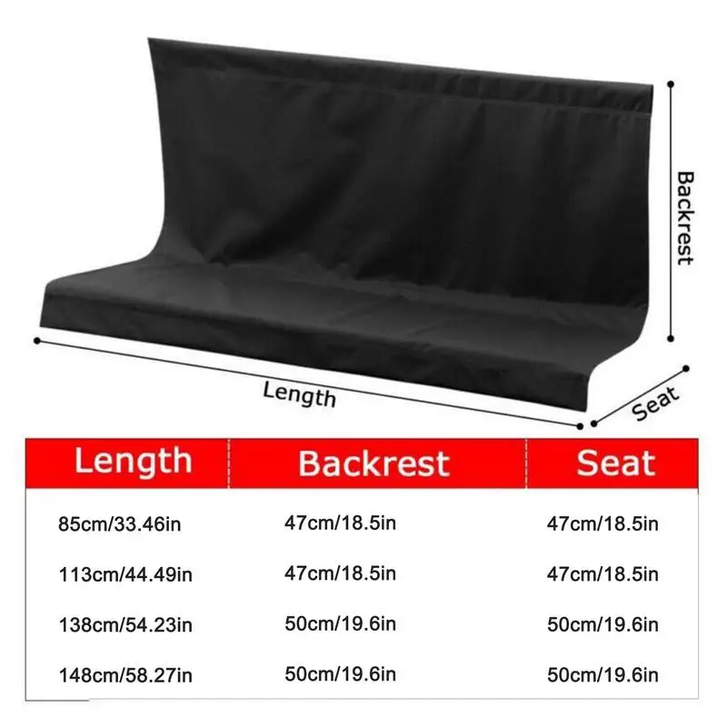 600D Thick Fabric Load-bearing Rainproof Swing Seat Cover Outdoor Replacement Garden Seat Cover For Patio Gar #W0