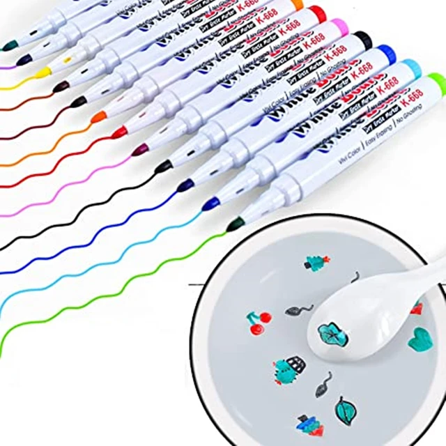 Marqueur Magique Flottant dans l'Eau pour Peinture à l'Eau, Stylo pour  Tableau Blanc, Fournitures Scolaires d'Art, 8/12 Couleurs - AliExpress