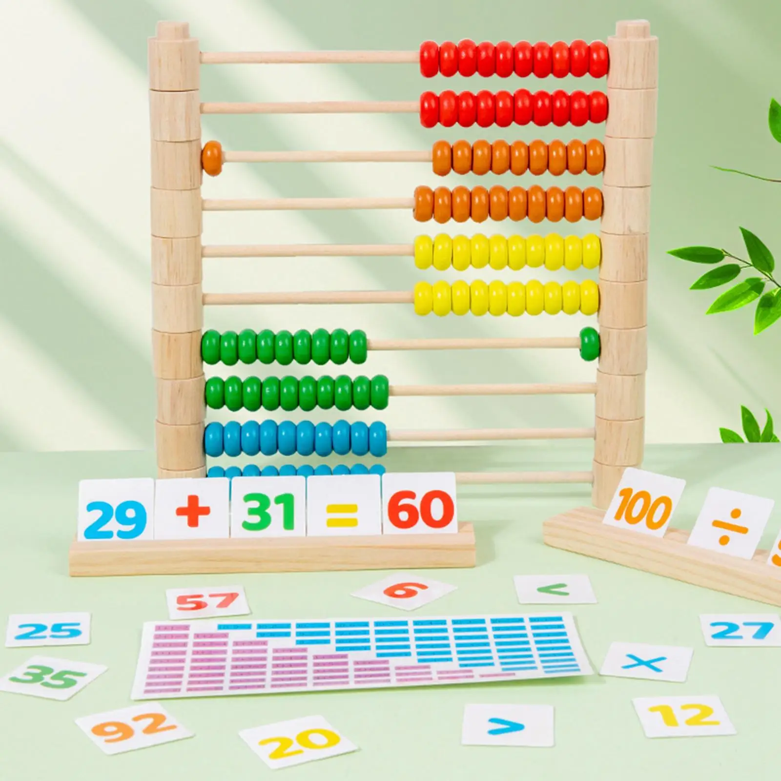 Wooden Abacus for Kids Developmental Gift Counting Sticks Math Toy for 2 3 4 5 6 Years Old Toddlers Girls Elementary Kids Boys Wooden Abacus for Kids Developmental Gift Counting Sticks Math Toy for 2 3 4 5 6 Years Old Toddlers Girls Elementary Kids Boys