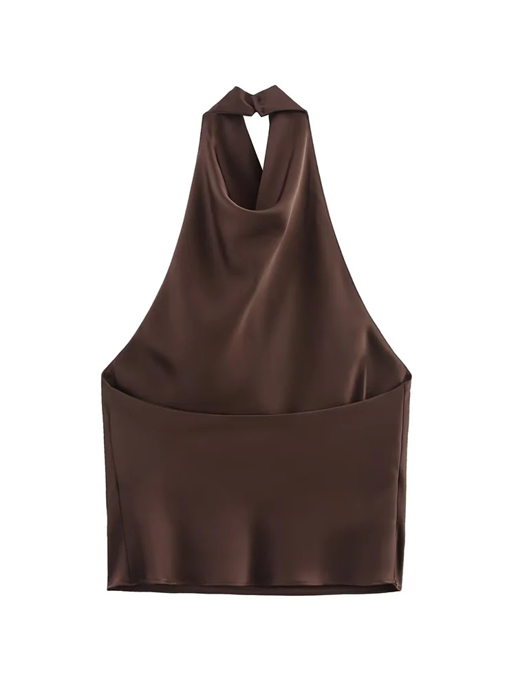 New Women's Sexy Backless Halter Tops Sleeveless Backless Tank Top Streetwear Party Off Shoulder Clubwear Fashion Ladies