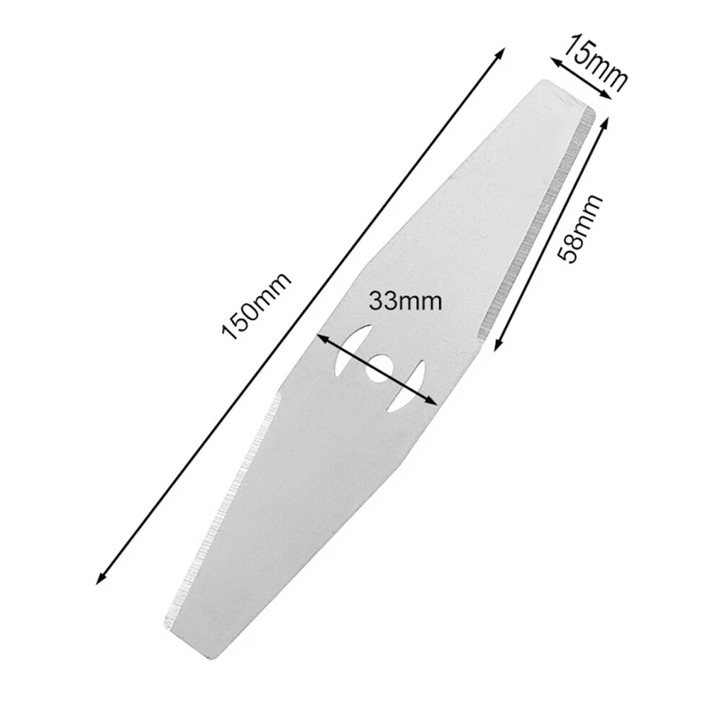 16Pcs 3 Hole Metal Replacement Blades Spare Parts For Grass Trimmer Lawn Mower Accessories Garden Tool Parts 6 Inch 150mm