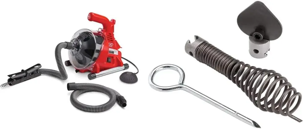 

RIDGID PowerClear 120-Volt Drain Cleaning Machine Kit & 12128 T-240 Tool Set for Drum Machines and Drain Cleaning Machines