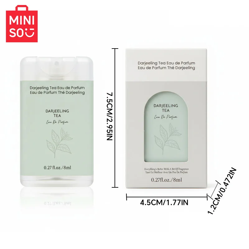 MINISO DARJEELING TEA Parfüm für Herren Original Luxus Holziger Eau de Parfum Designerduft Körperspray 8 ml_voghion.com