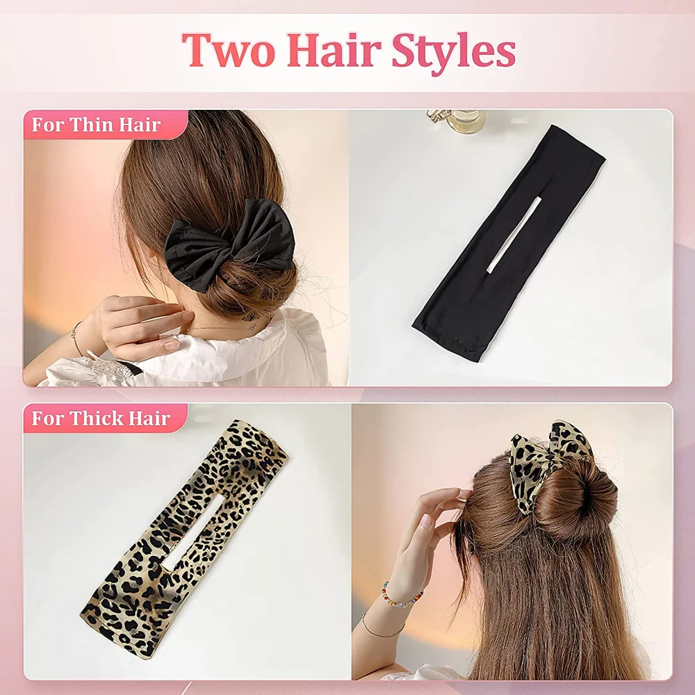 Boho Styles Reusable Hair Band Summer Lazy Flexible Hair Bun Maker Ponytail Holder Hair Accessories for Women for Girl Head Band