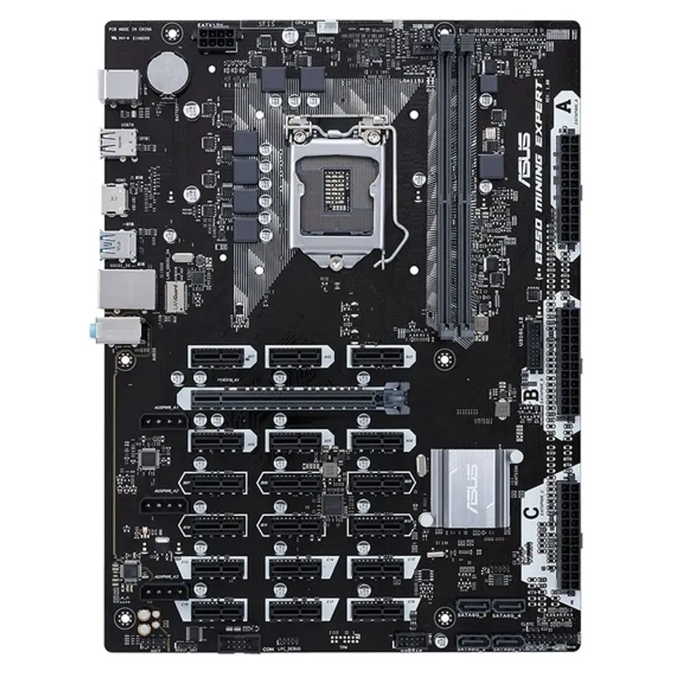 Asus B250 MINING EXPERT 마더보드, LGA 1151 인텔 B250 DDR4 32GB ATX 지지대 6100 7300  6600 7600 7700 G4500 CPU, 신제품 - AliExpress