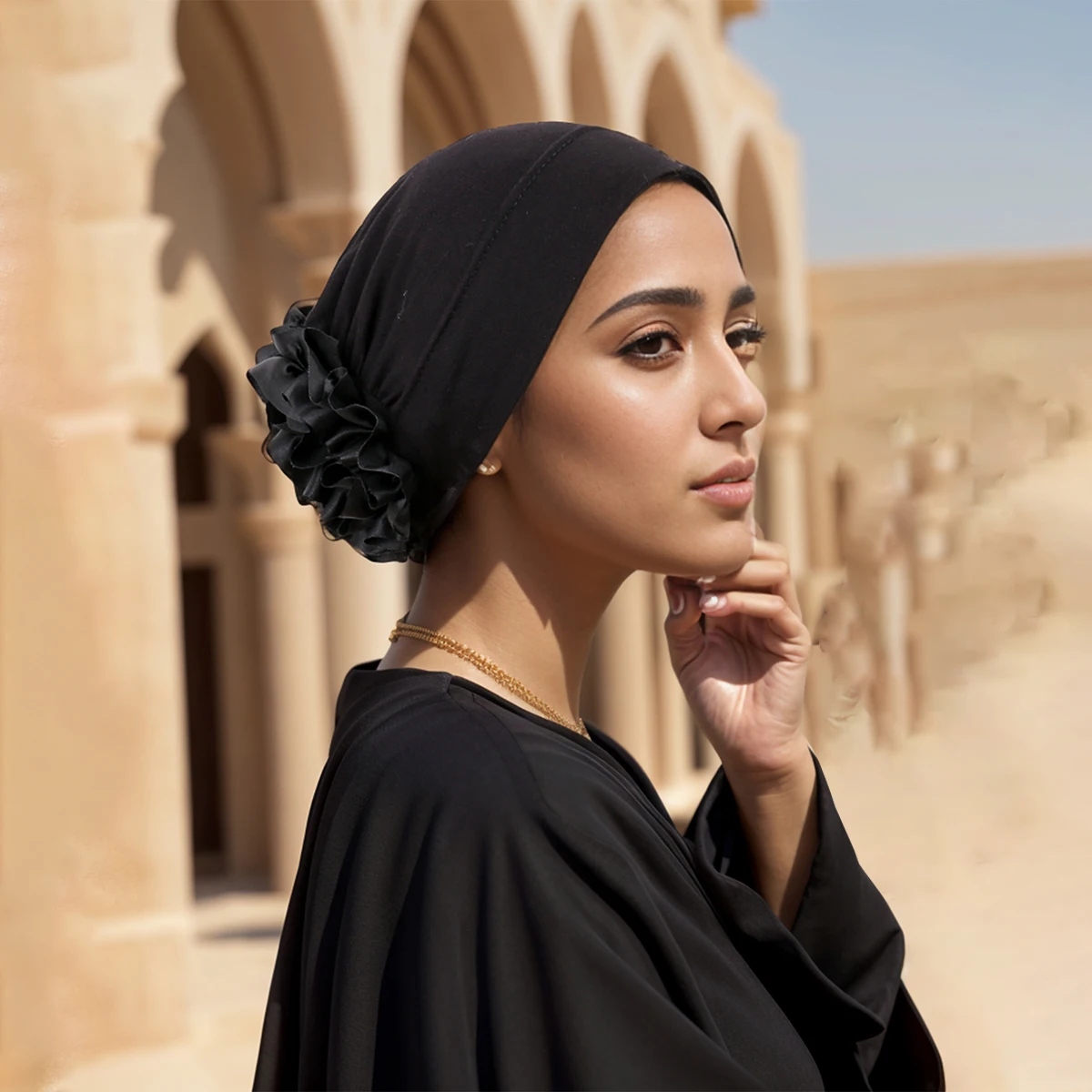 Women Muslim Underscarf Head Cover Muslim Headscarf Inner Hijab Caps Islamic Underscarf Ninja Hijab Scarf Hat Cap Bone Bonnet