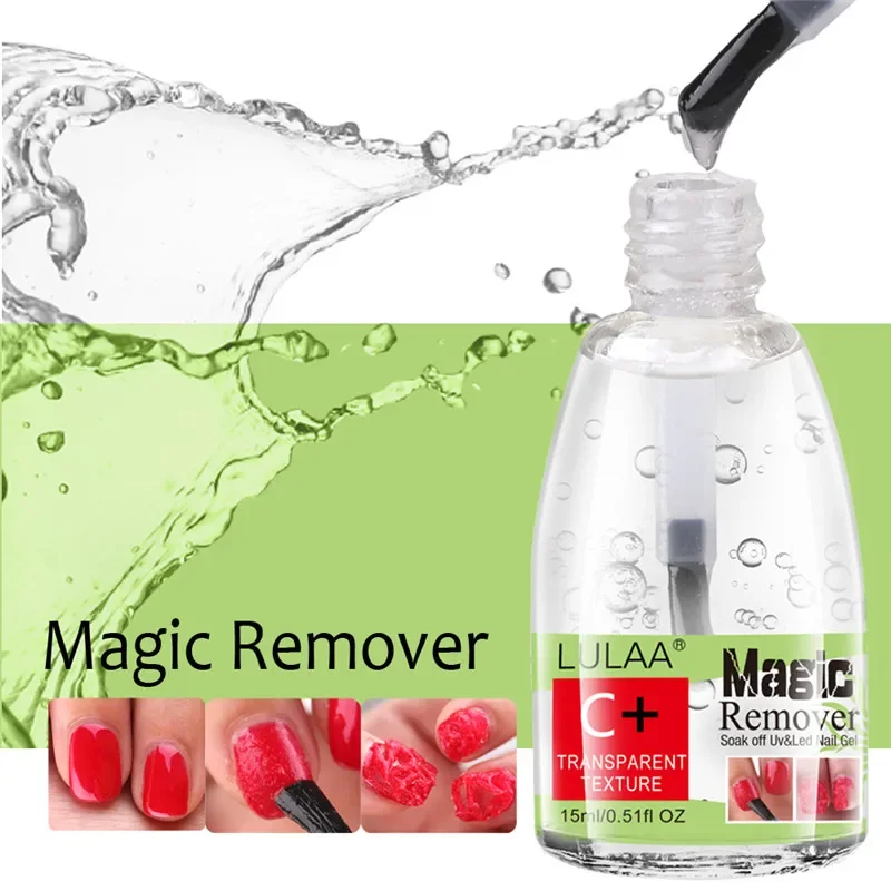 Magic Nail Polish Burst Gel Remover Lint-Free Degreaser Cleaner Fast Soak Off UV Gel Art Tool