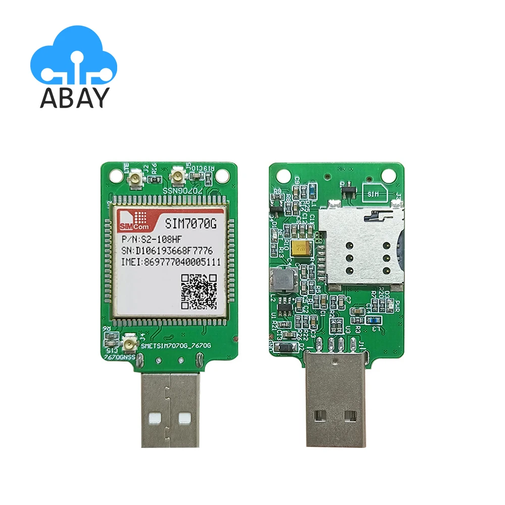 

SIMCOM SIM7070G LTE USB Dongle LPWA+GSM+NBIOT+CATM module SIM7070G Breakout Board compatible with SIM7000/SIM800F/SIM900
