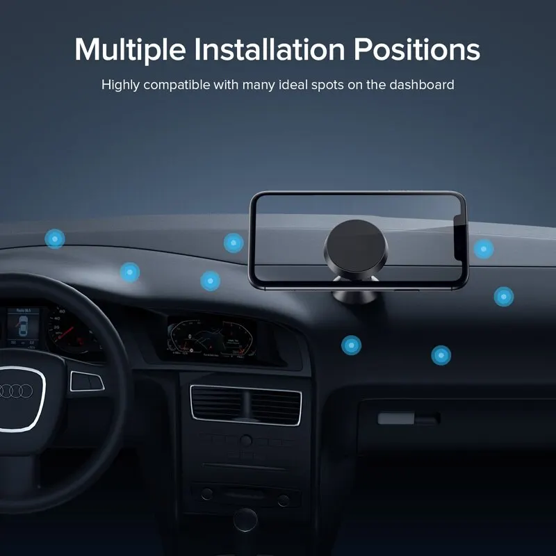 Sce1674c08a2443d4abe0313c6bf7f5f7U Universal Magnetic Car Phone Holder Stand for iPhone Samsung Magnet Mount Round Car Holder Dashboard Mobile Phone Holder Mallzona