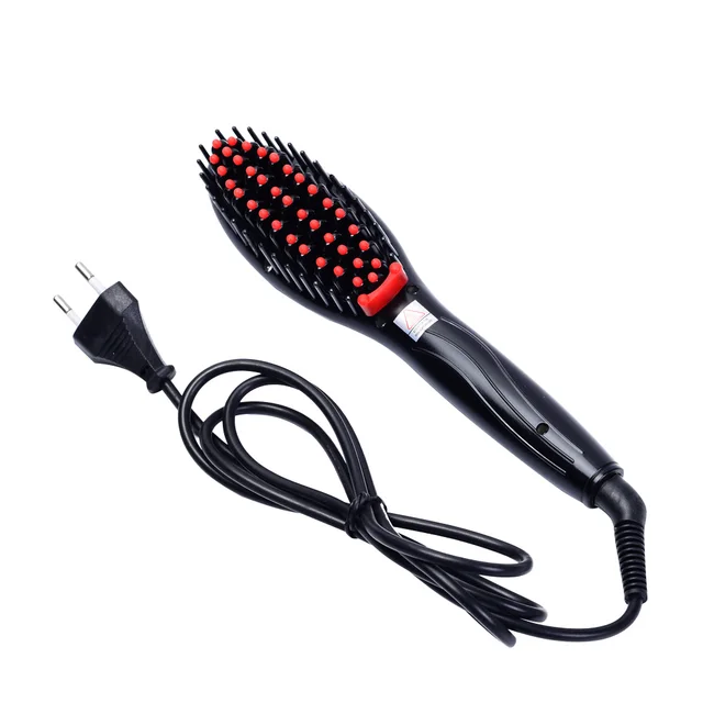 Nouveau Peigne à lisser électrique professionnel, brosse à cheveux, fers à lisser, prise ue/US/UK/AU 1