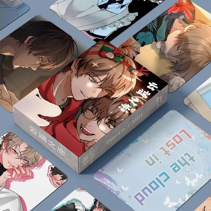 

Korean BL Manhwa Lost in The Cloud 3 Inches Card Bookmark Skylar Cirrus Anime Pagination Mark LOMO Cards Book Clip Stationery