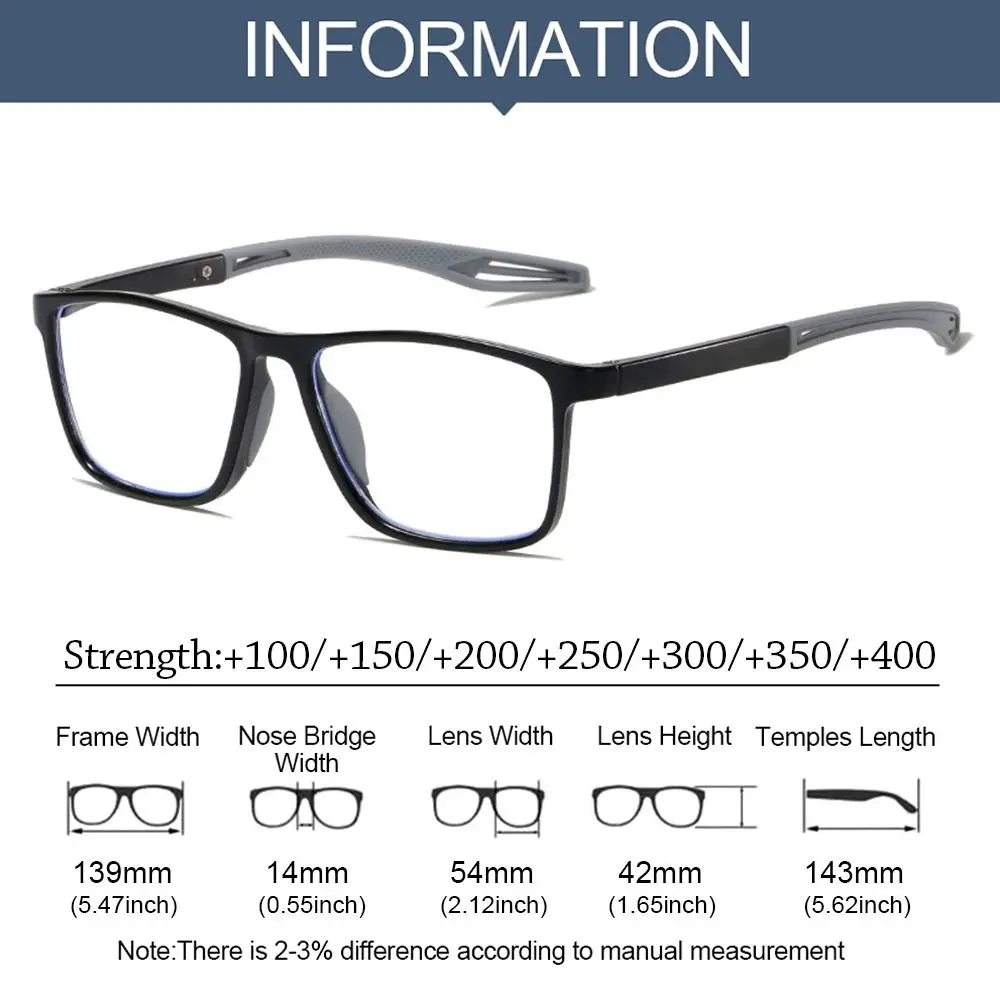 Reading Glasses Photochromic Multifocal Anti-blue Light Reading Glasses Men Women Ultralight TR90 Sport Presbyopia Eyeglasses Far Sight To +4.0