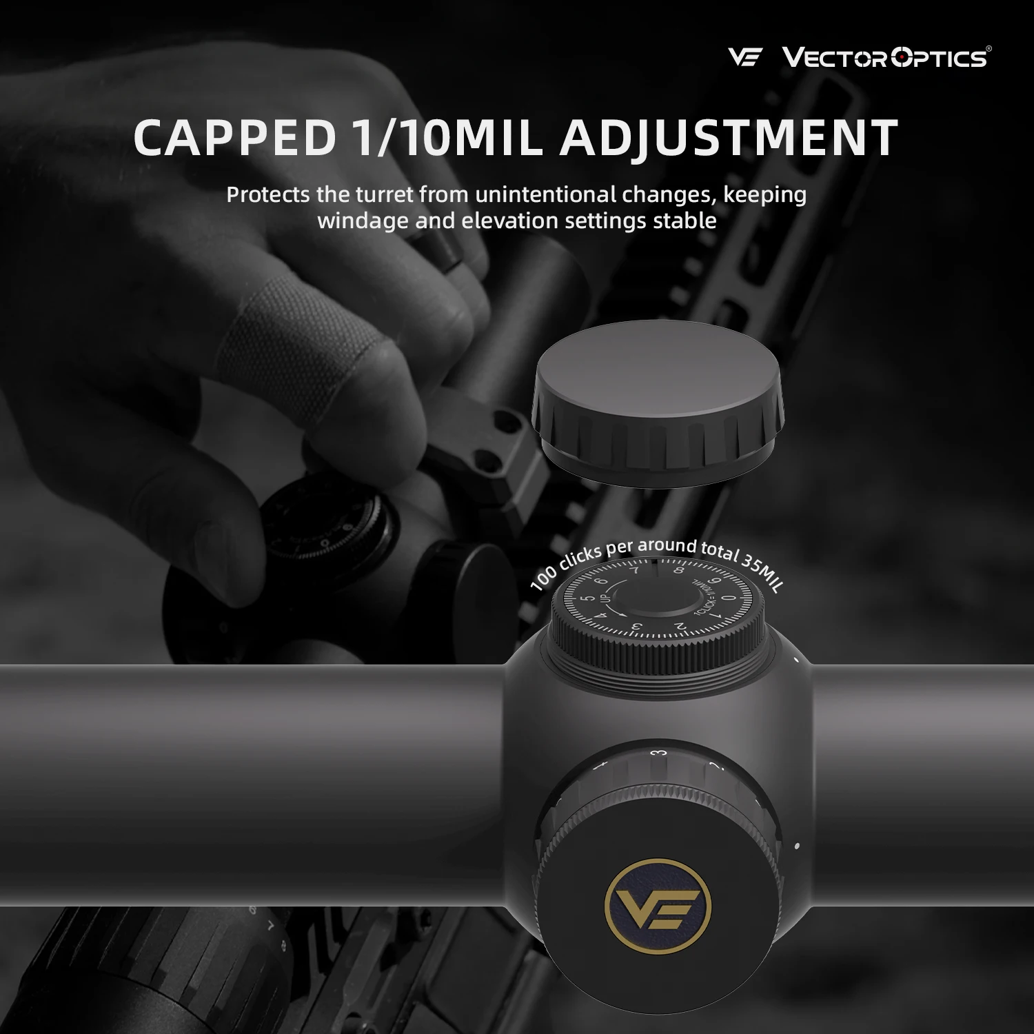 Vector Optics Constantine 1-8x24 FFP RAR LPVO Riflescope With FMC Lens&Ture 1x Power For Both-Eyes-Open Shooting,Competition 3