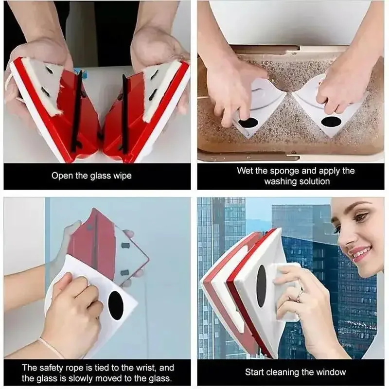 Magnetic Window Cleaner Brush for Washing Windows Wash Home Magnet Household Wiper Cleaner Glass Window Cleaning Tool window cleaning brush window cleaner