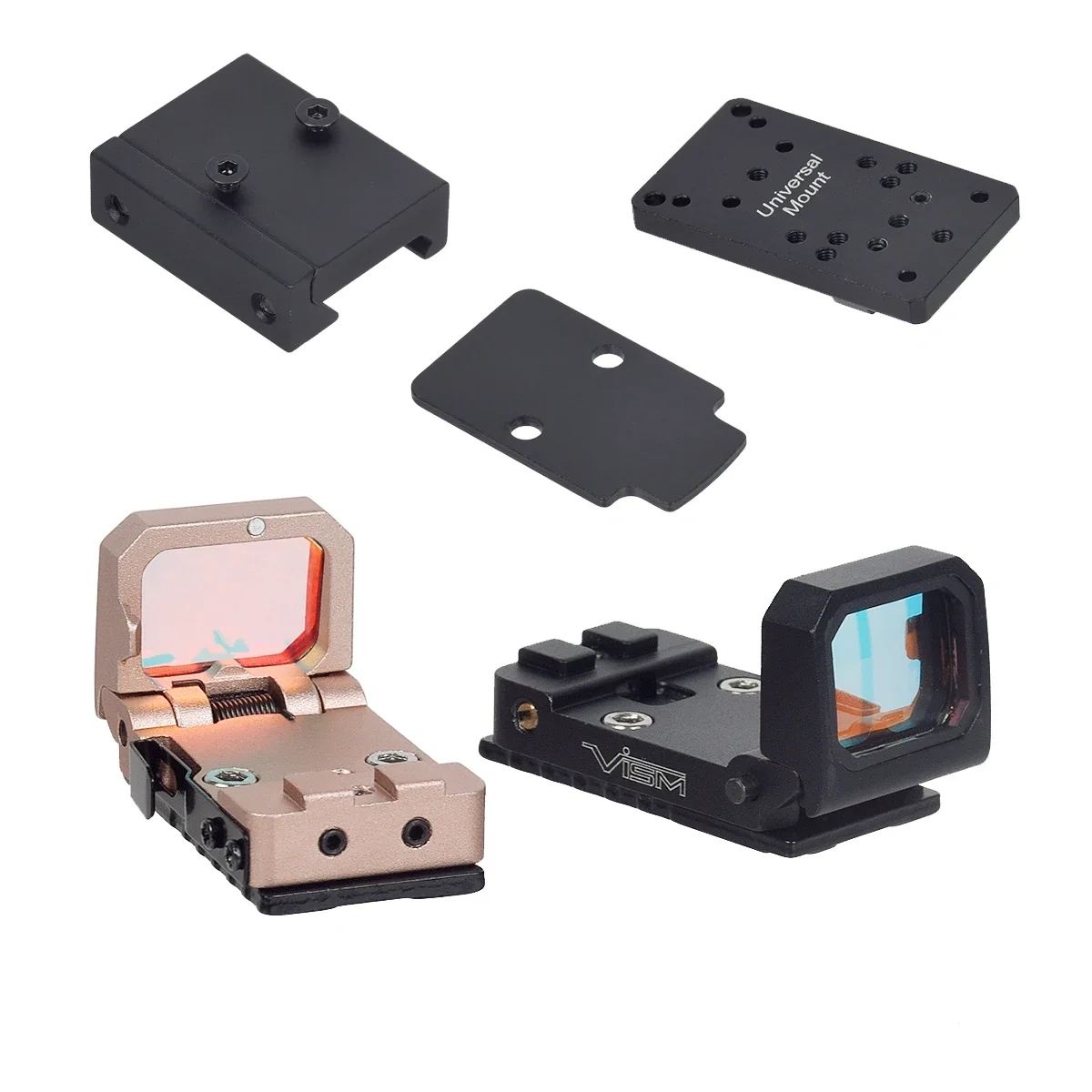 Tactical VISM Flip Up Red Dot Sight Reflex Scope Collimator Pistol Riflescope For Glock MOS 1913 Mount Hunting Optics Scope red dot sight rifle scope