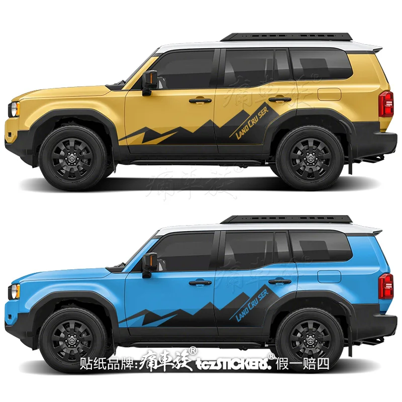 

New car sticker body appearance customization sports off-road Vinyl Decals FOR Toyota Prado LC250 2024