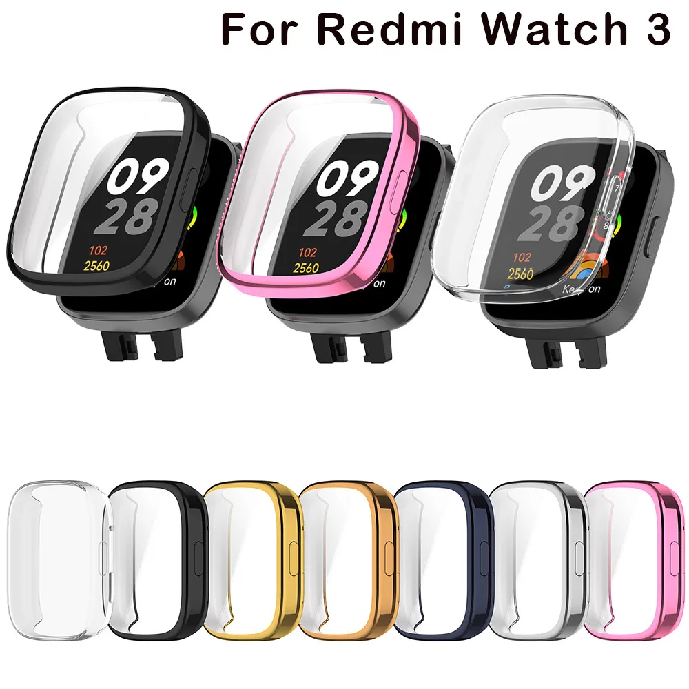 

Полный защитный чехол для Redmi Watch 3 SmartWatch защита для экрана для Redmi Watch3 Сменные аксессуары чехол из ТПУ