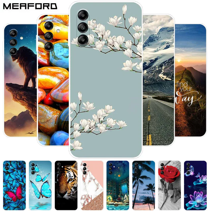 Per Samsung Galaxy A34 A54 Custodia Flowers Custodia Posteriore In Silicone Morbido Per Samsung A34 5G Cover Per Telefono Galaxya54 5G Coque Funda Etu
