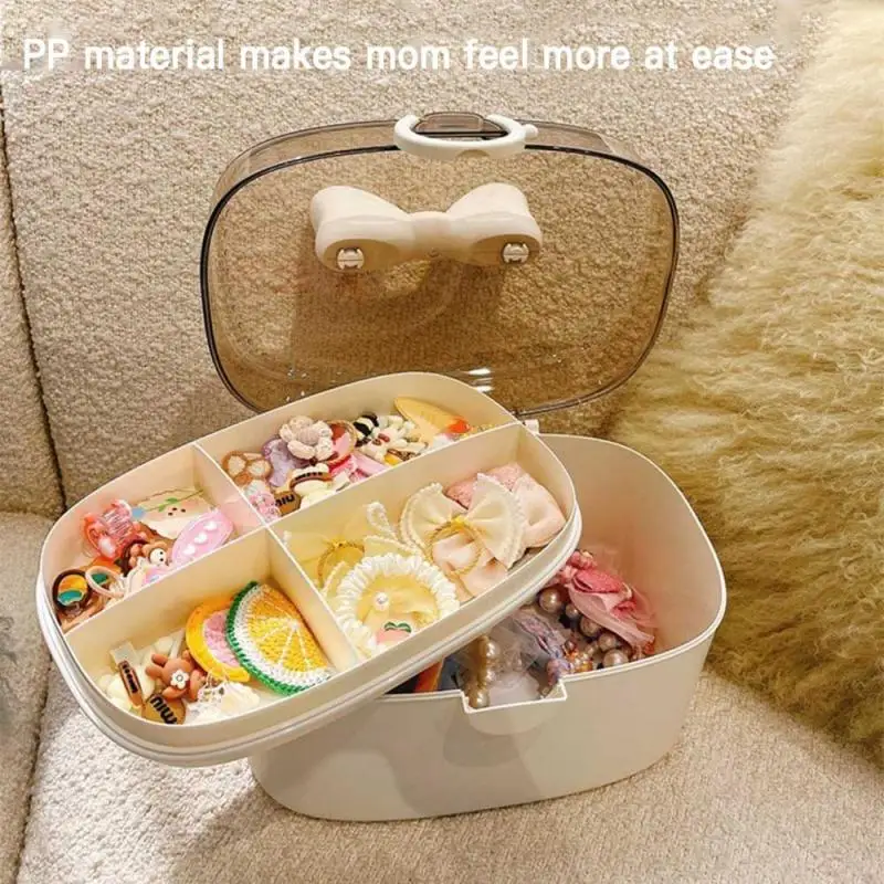 

Childrens Rubber Band Hair Accessories Large-capacity Storage Box With Lid Storage Box Transparent Storage Box Storage Box