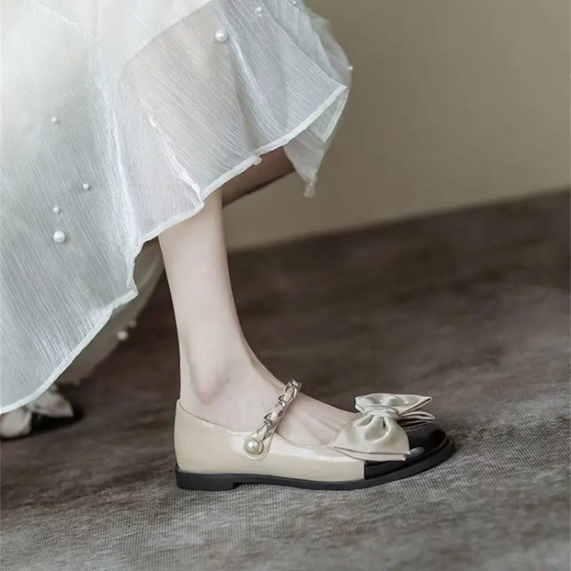 

Women Thick Platform Mary Janes Lolita Shoes Party Pumps Summer 2024 New Sandals Bow Chain Mujer Shoes Fashion Oxford Zapatos 40