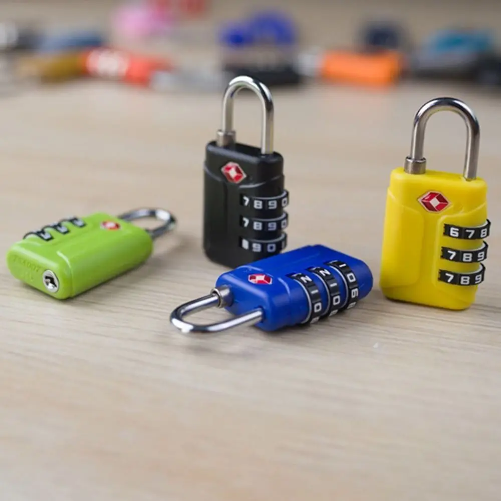 Description Picture 6 of itemPortable Padlock TSA Customs Lock 3 Dial Digit Combination Lock Anti-theft Lock Safely Code Lock Luggage Lock Protect Security