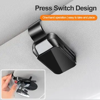 Clip per occhiali da sole per auto Visiera parasole Porta occhiali Porta biglietti per carte Clip di archiviazione stabili Gancio per occhiali Accessori interni per auto