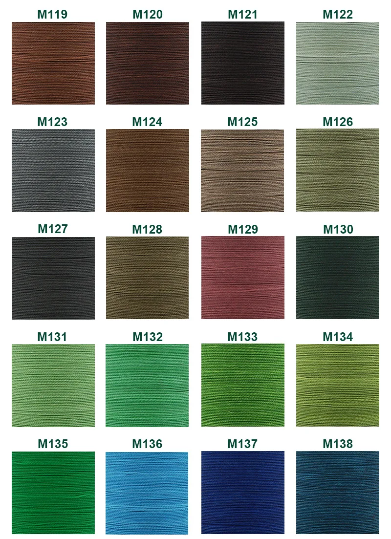 Description Picture 4 of itemGALACES diameter 0.55mm leather round wax sewing thread hand-stitched polyester round waxed color thread 80 colors