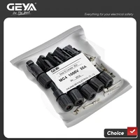 Connecteurs solaires GEYA 5 paires, mâle et femelle, 30A 45A, pour câbles PV 2,5/4/6 mm², 1000 VDC 1500 VDC 1